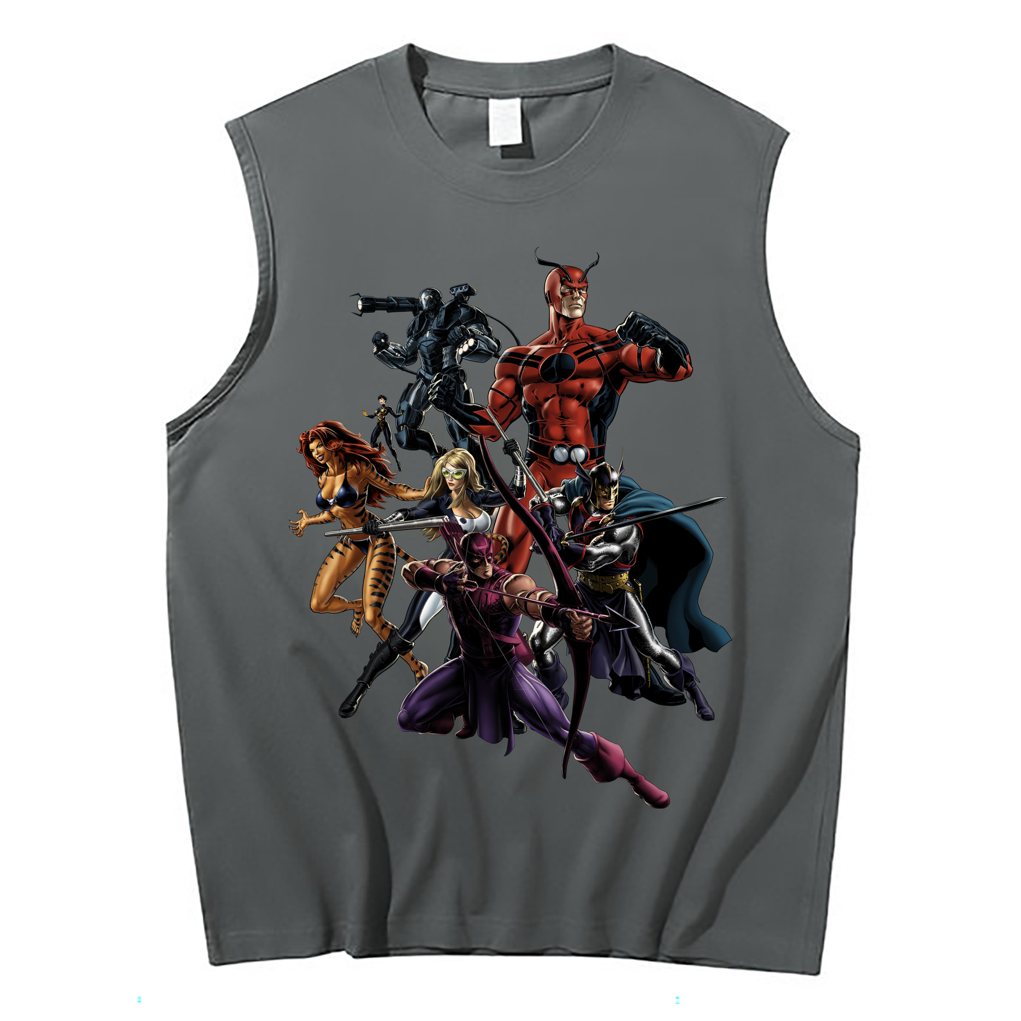 （画像用） アベンジャーズ The Avengers コットン100％タンクトップ（フロントプリント）